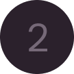Circular icon featuring the number two