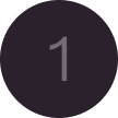 Number one on a dark background